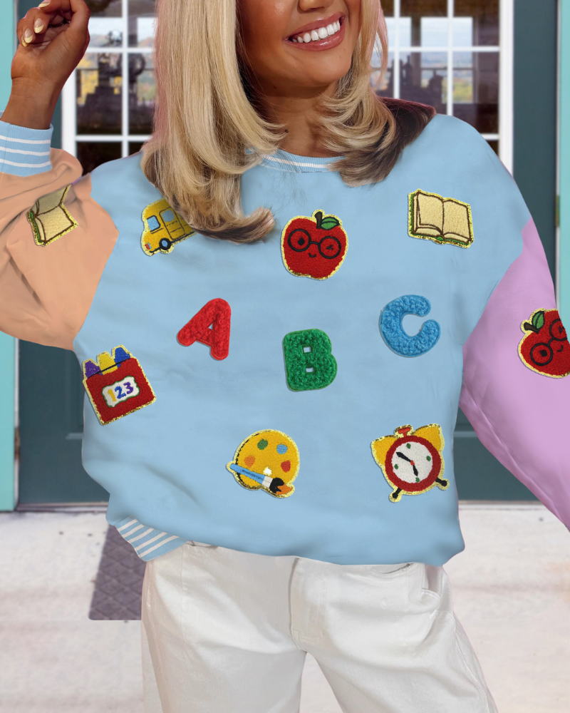 Fun Learning Sequined Sweatshirt
