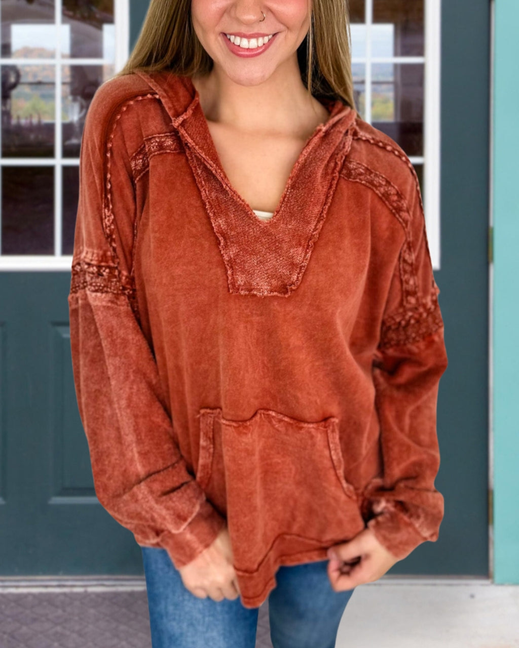 Chic Cotton Washed Sweatshirt