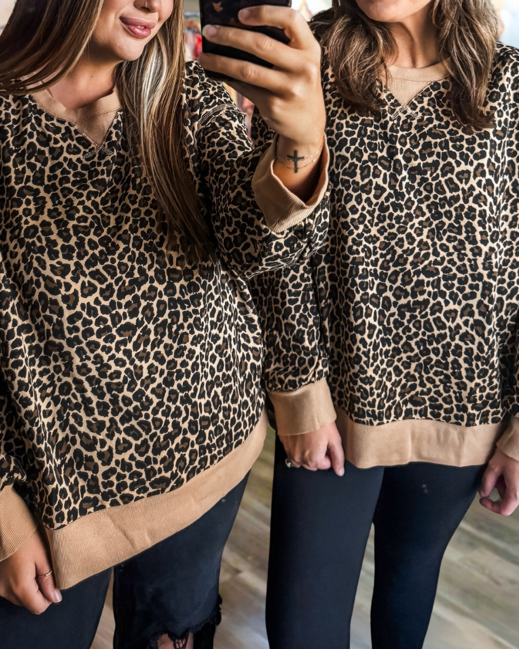Wild Leopard Print Sweatshirt