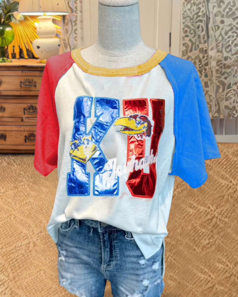 University Of Kansas Colorblock Tee