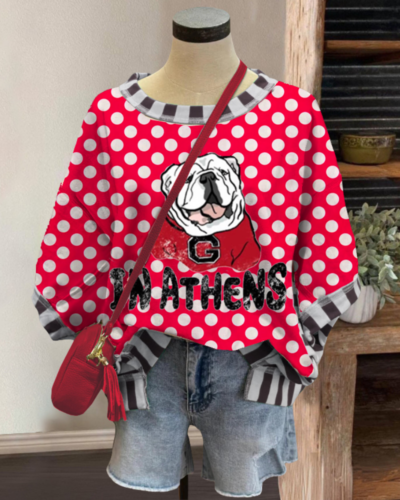 Bulldog Polka Dot T-shirt
