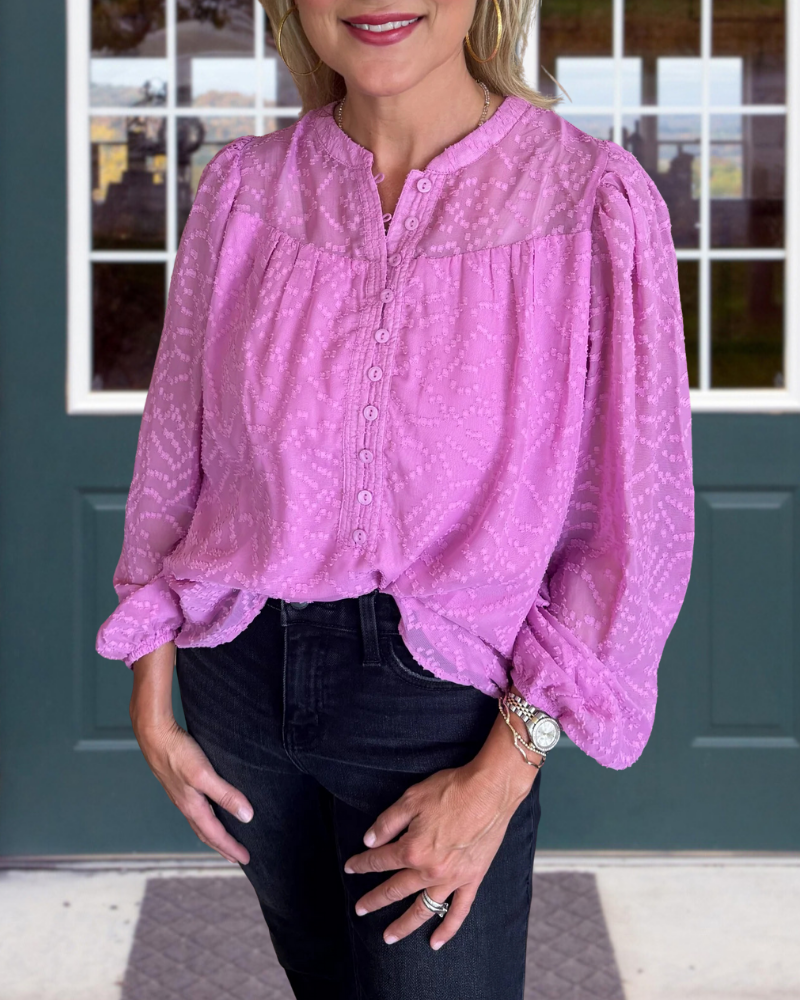Casual Quilted Solid Top
