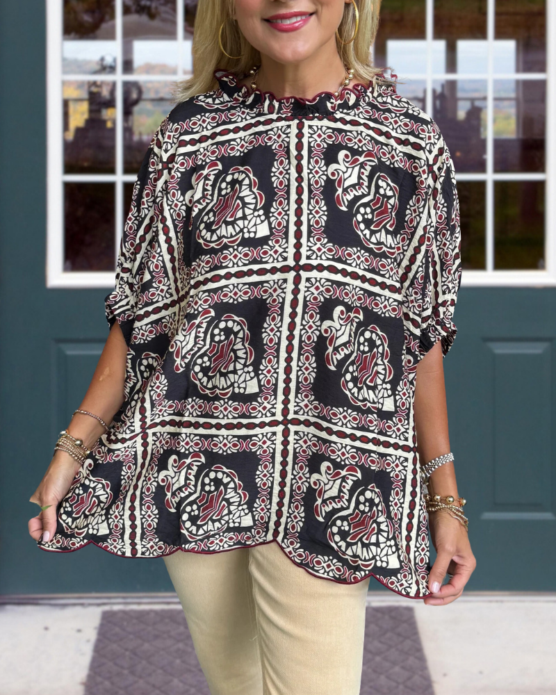 Special Bohemian Satin Top