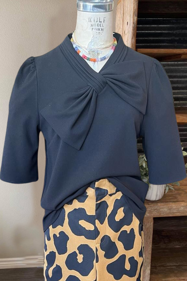 Elegant Bow Detail Top