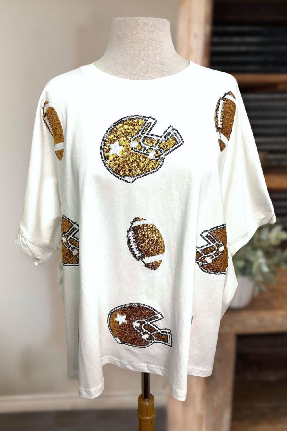 Football Game Sequin Tee