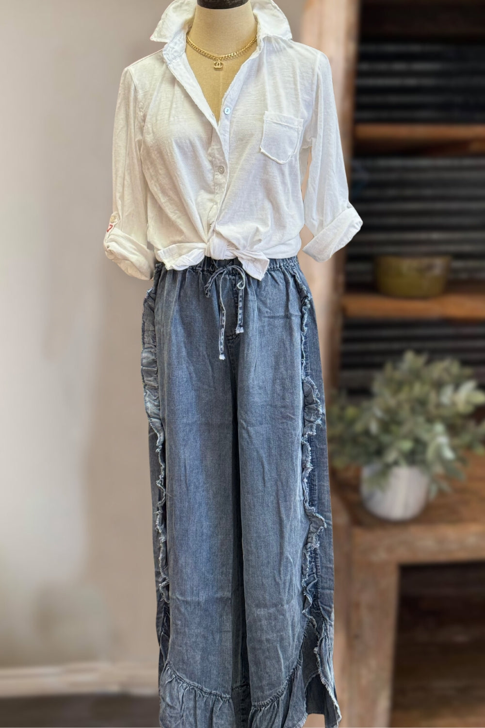 Bohemian Ruffle Pant