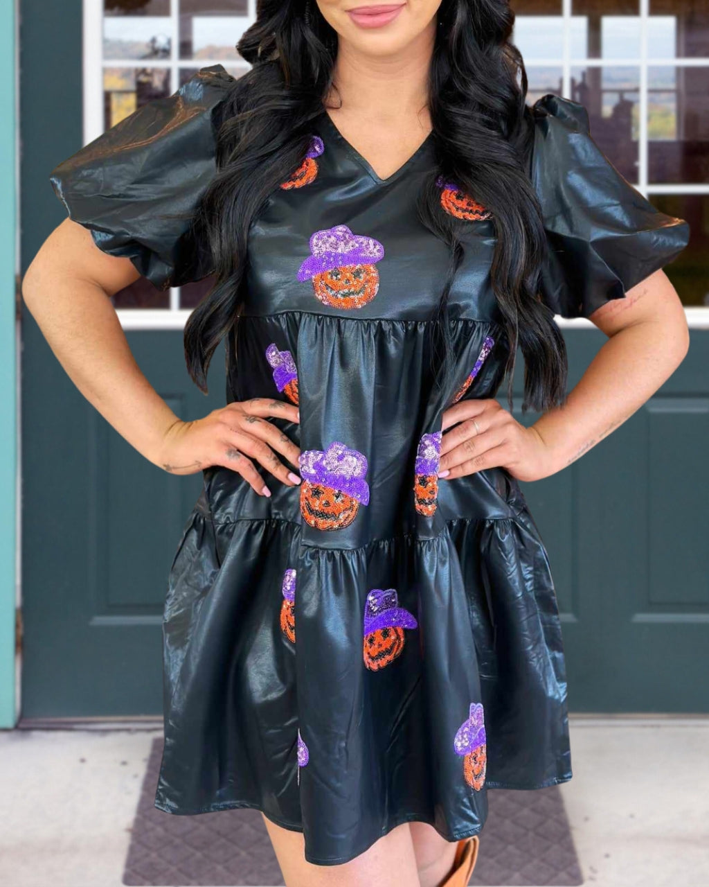 Sequin Pumpkin Dress