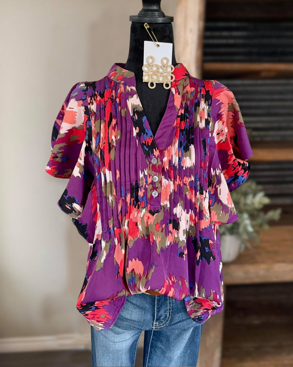 Purple Petals Top