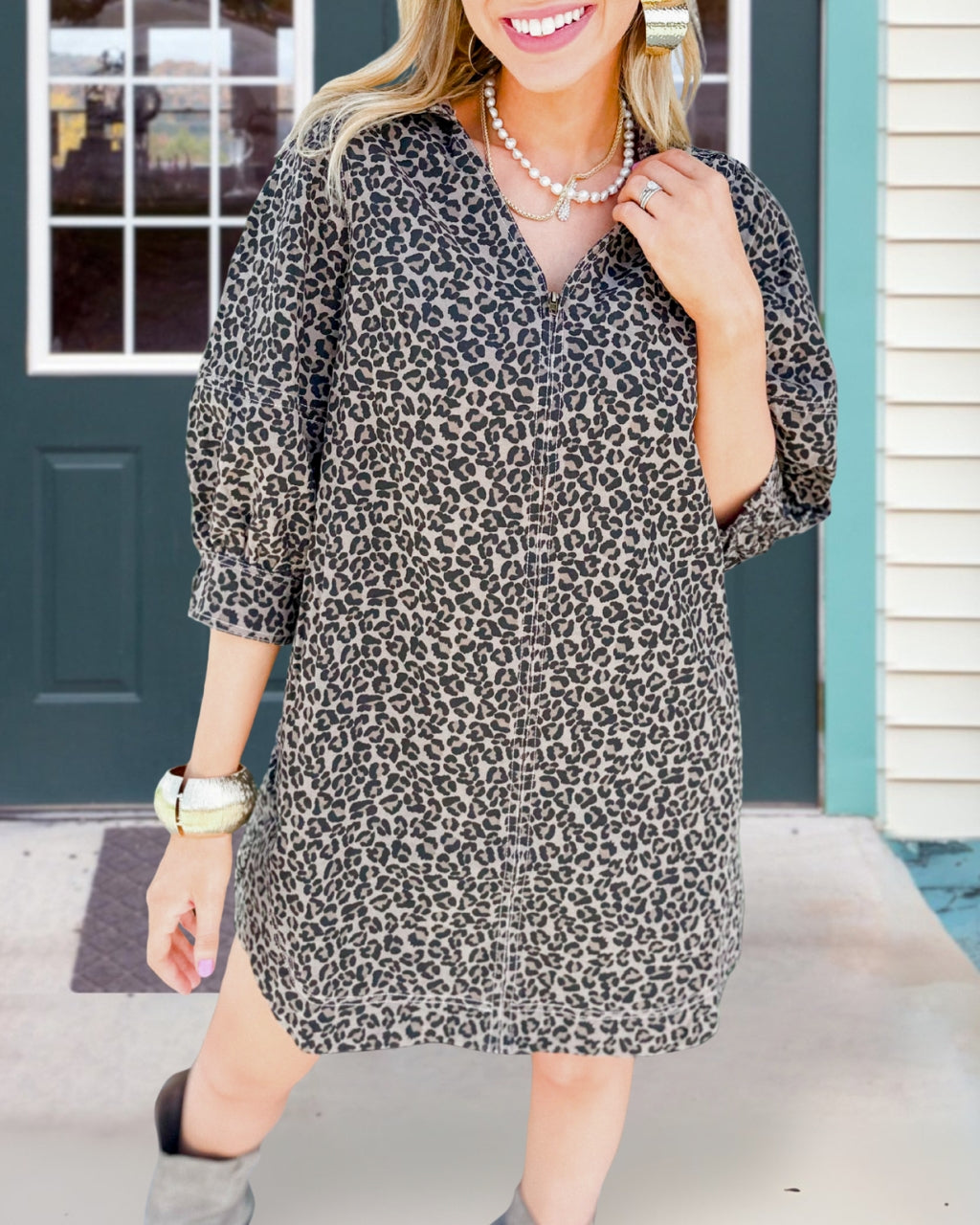 Fierce Leopard Mini Dress