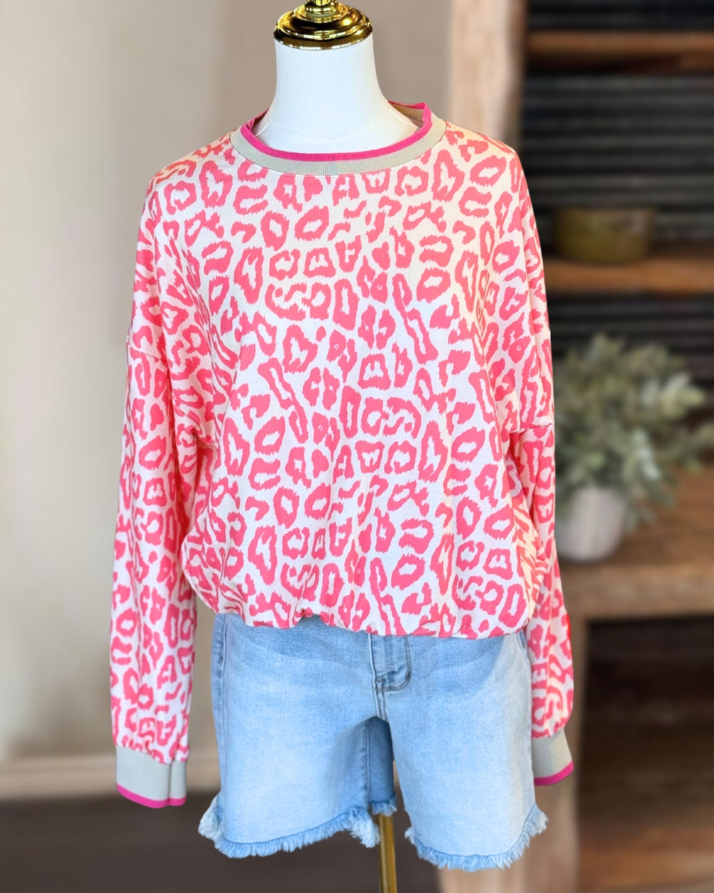 Cheetah Print Playful Sweatshirt
