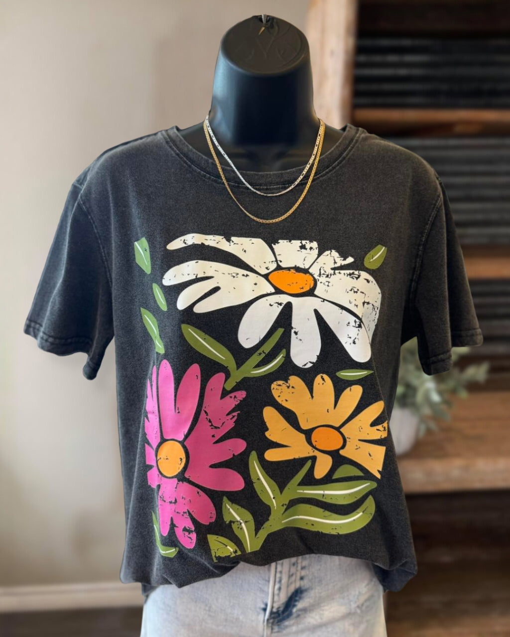 Retro Daisy Print Tee