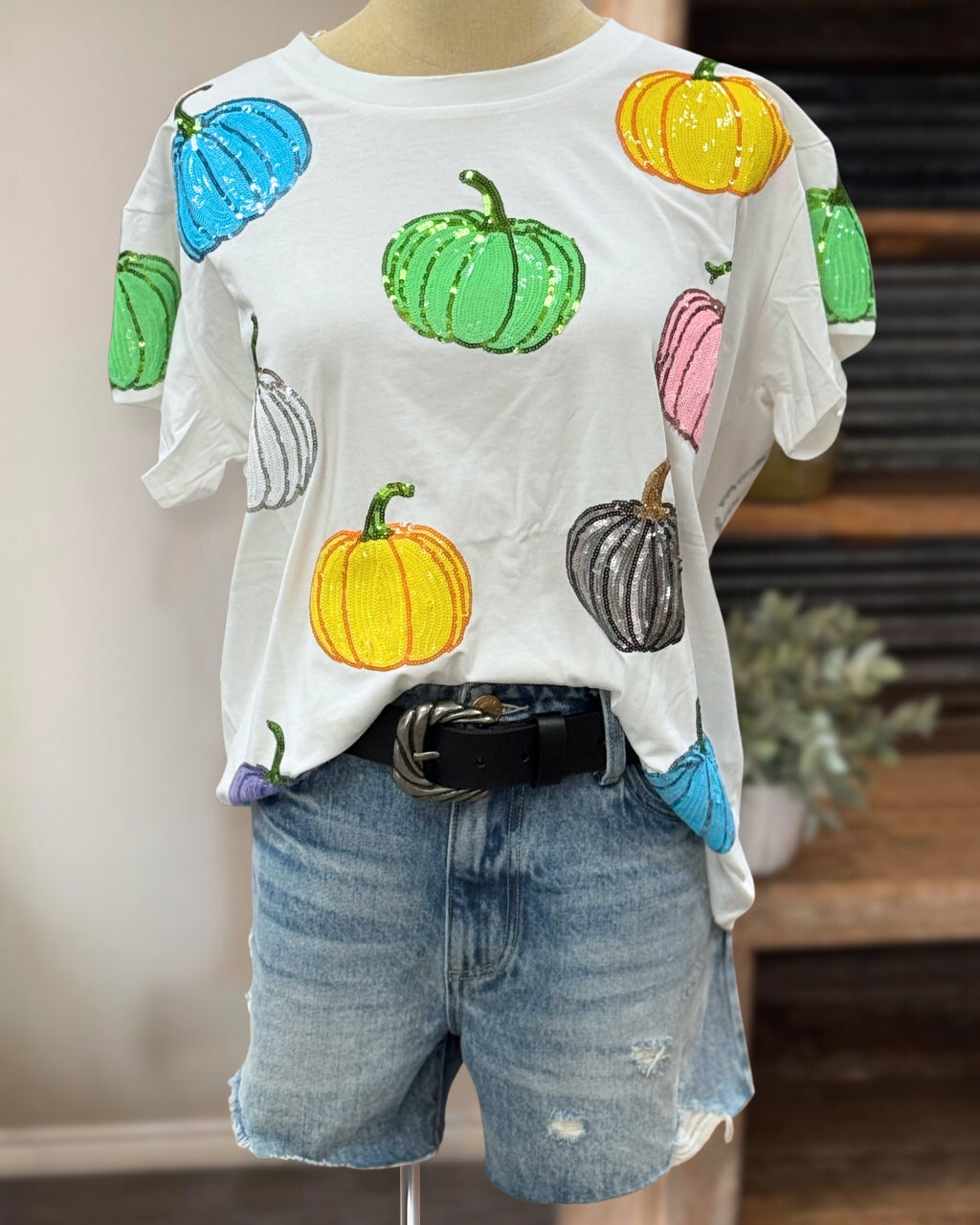 Sparkly Pumpkin Party Tee