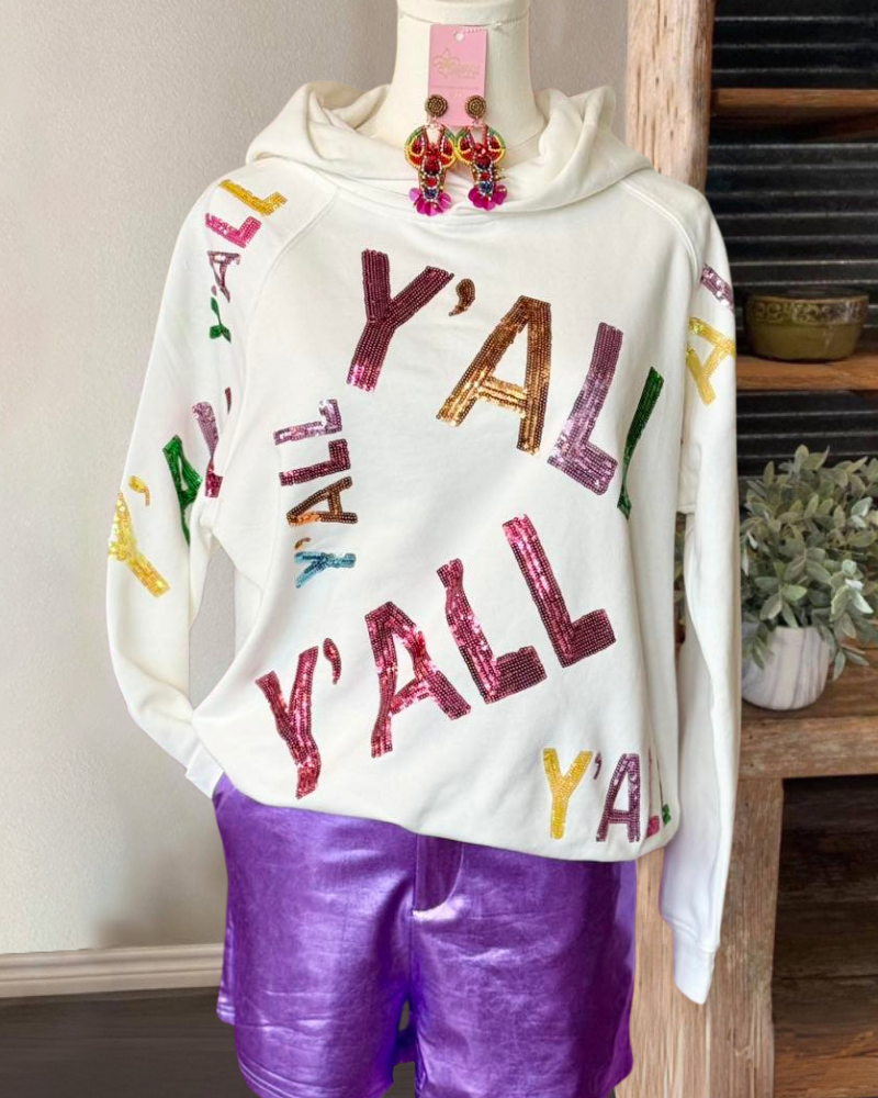 Chic Y'ALL Sequined Hoodie