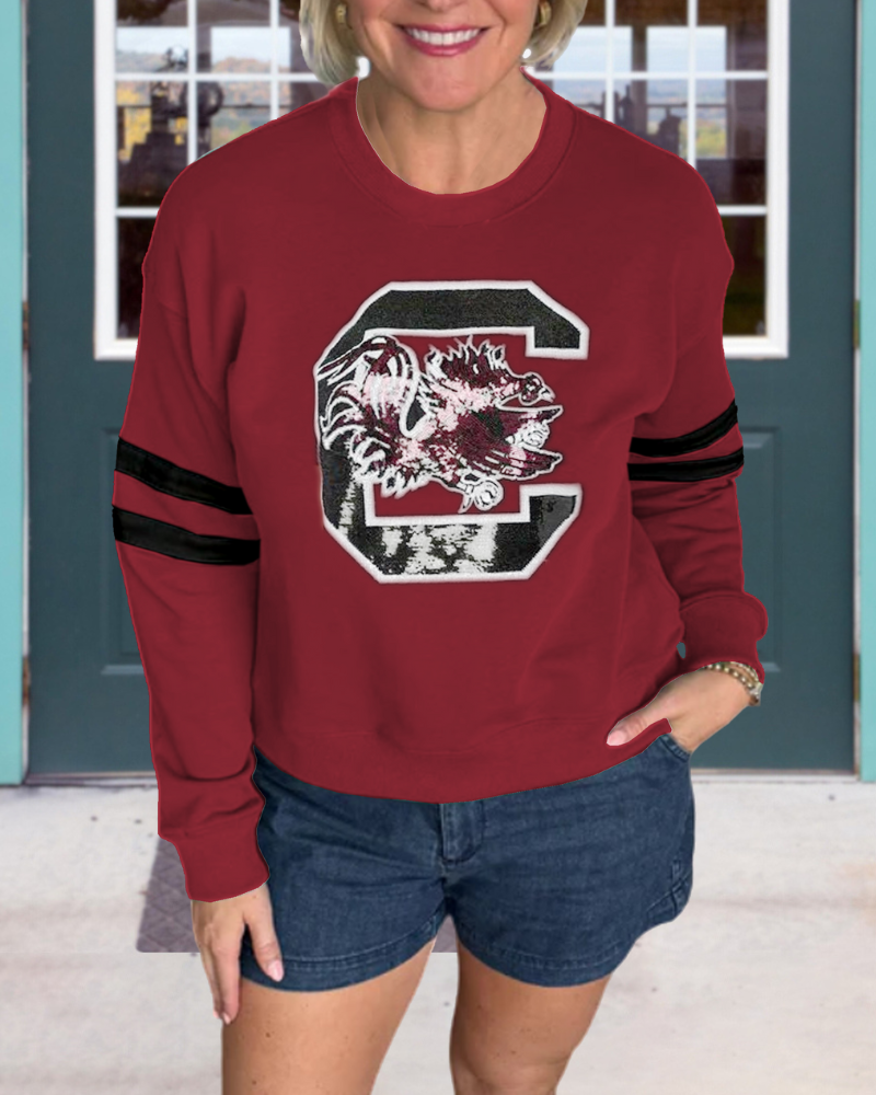 Gamecock Embroidered Crewneck Sweatshirt