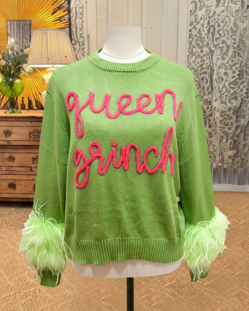 Grinch Feathers Sweatershirt