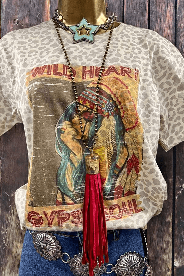 Wild Heart Print T-shirt