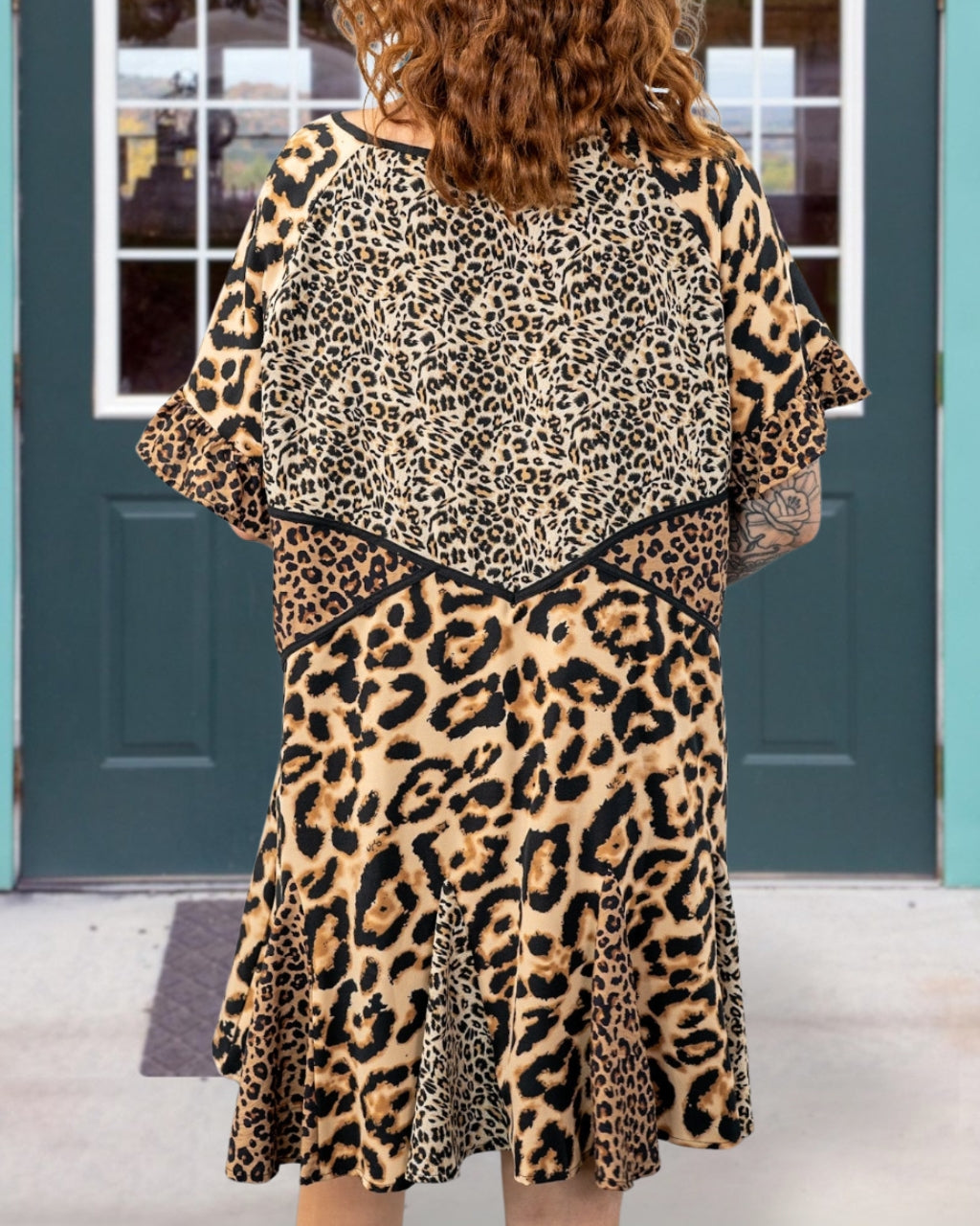 Fierce Leopard Patch Dress