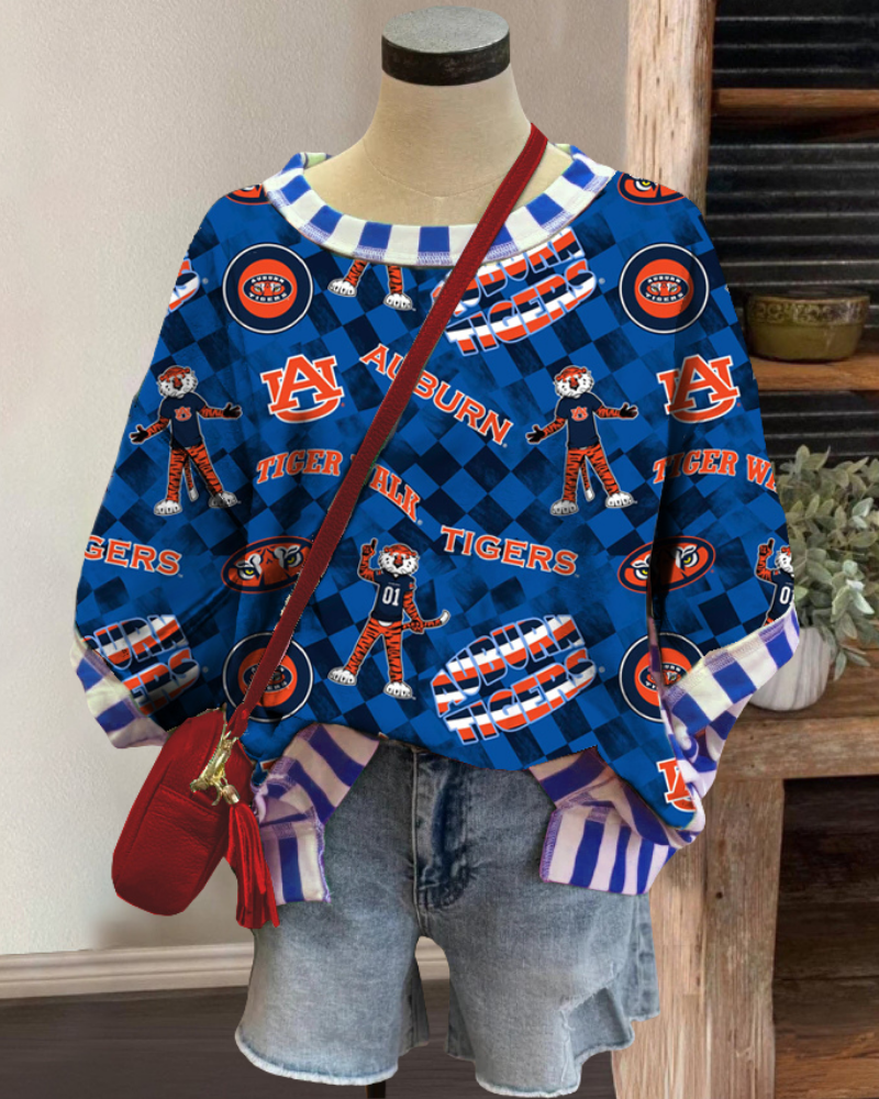 Auburn Tigers Plaid T-shirt