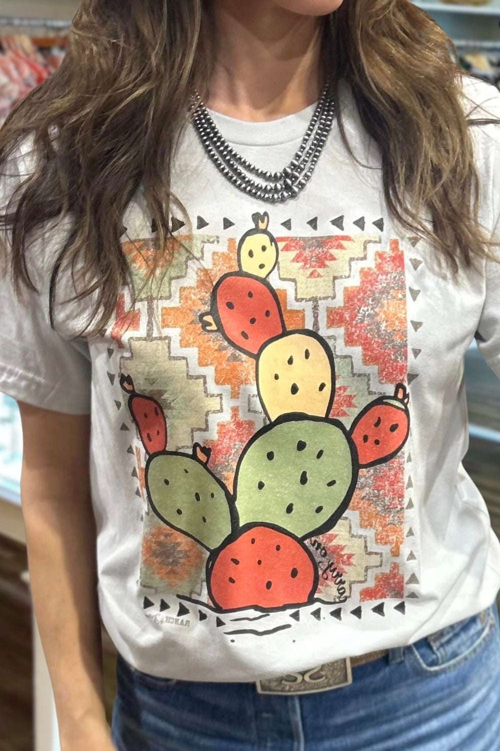 Aztec & Cactus Graphic Tee