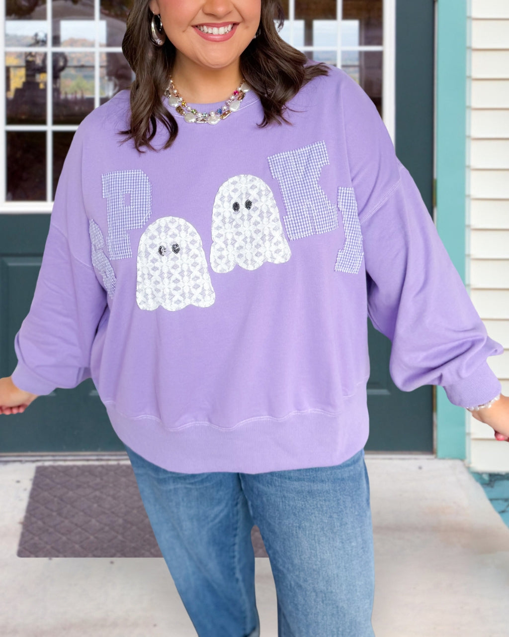 Spooky Ghost Patch Pullover