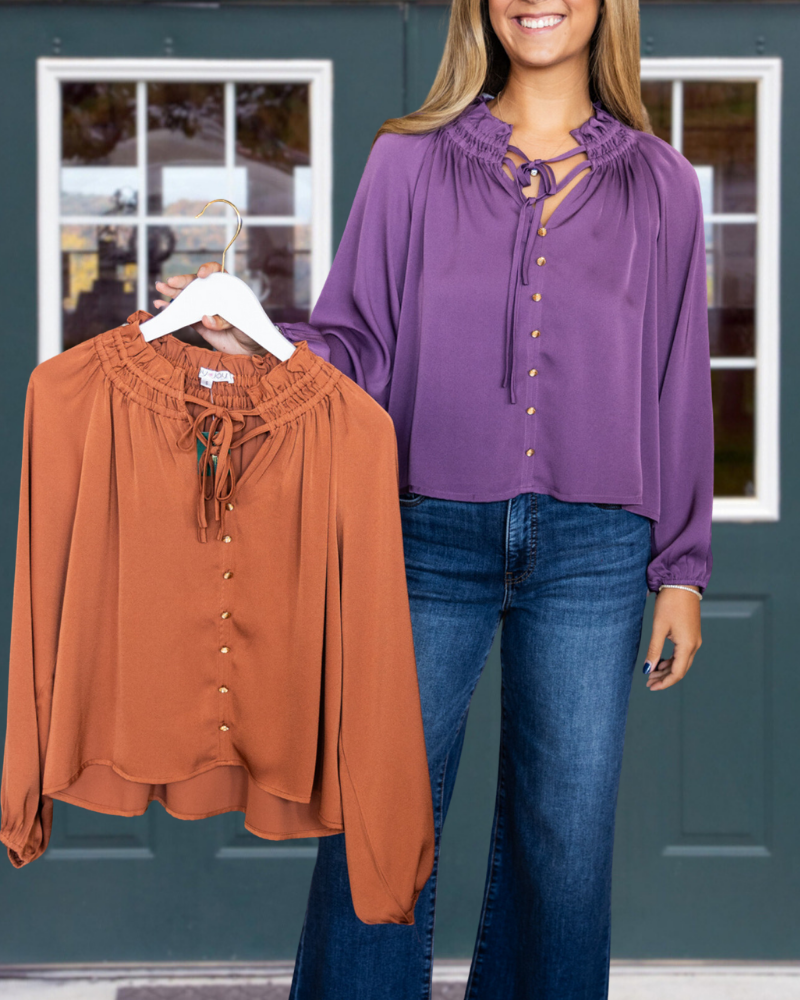 Casual Simple Ruffle Top