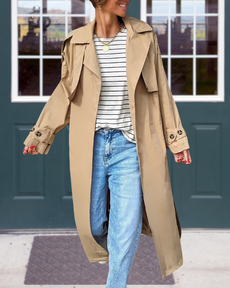 Autumn Trendy Simple Trench Coat