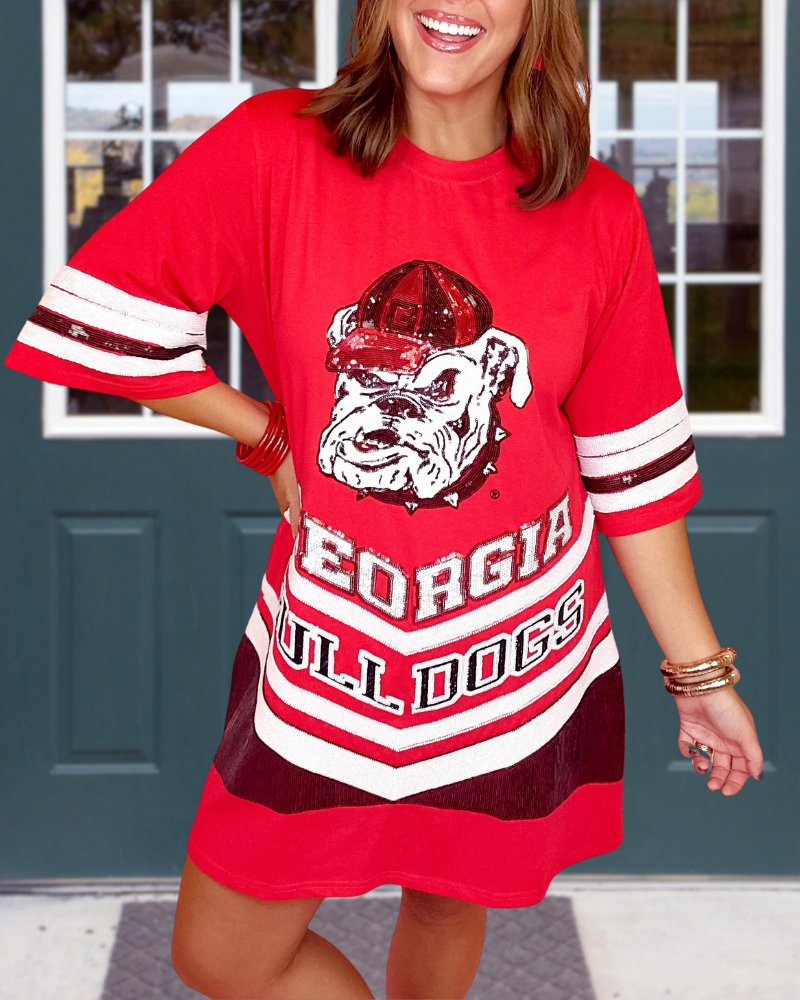 Georgia Bulldogs Sequined Dress