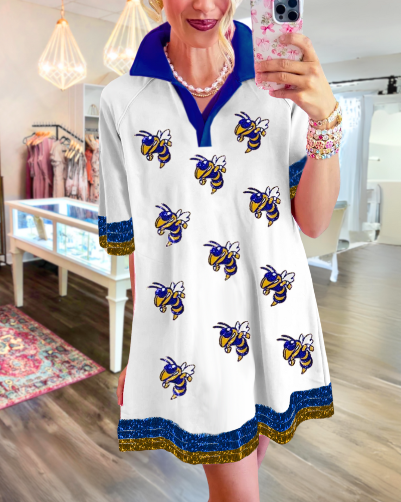 Bee Sequin Mini Dress