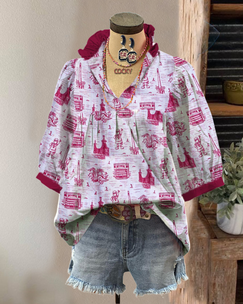 Gamecock Cocky Mascot Top