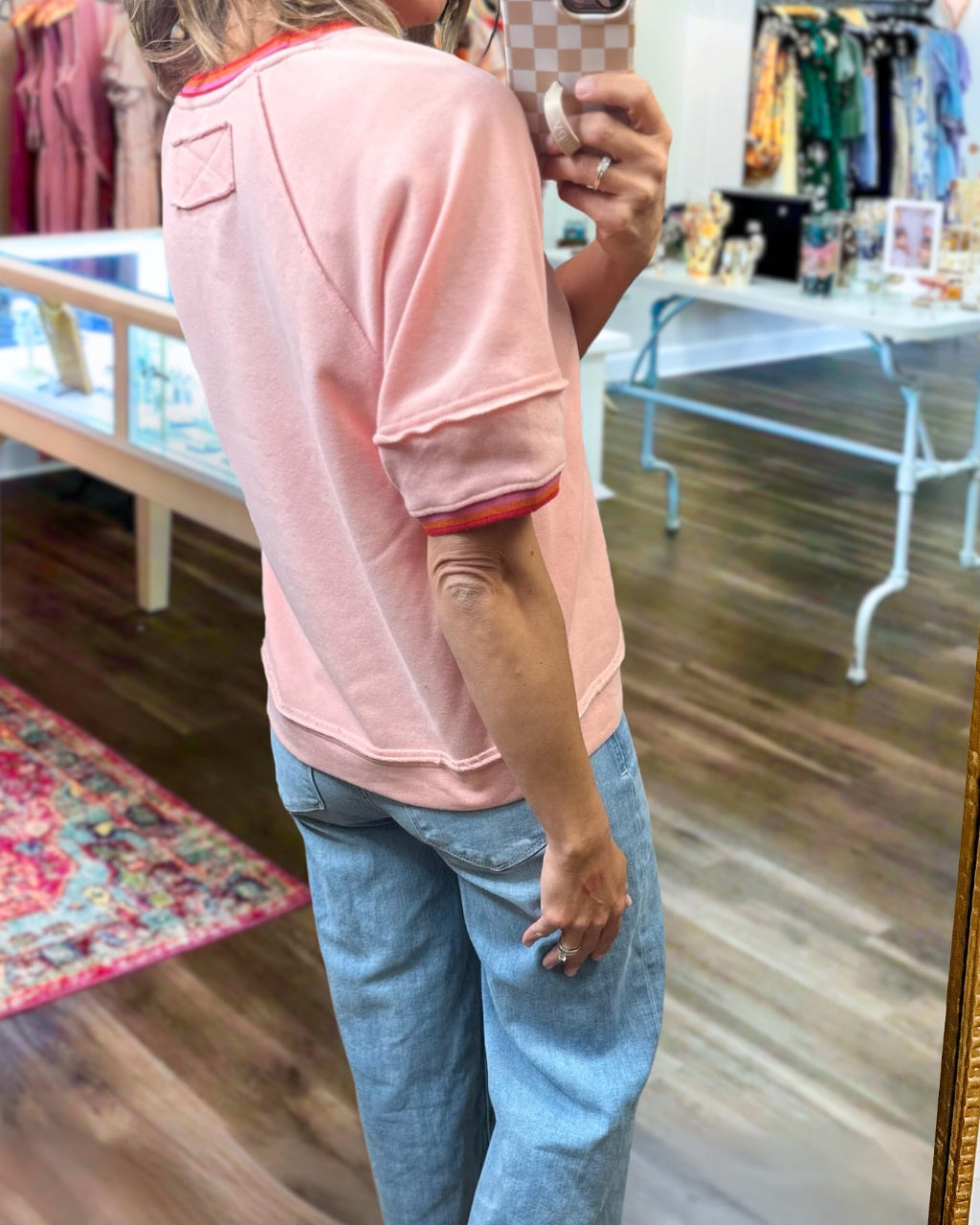 Raw Hem Short Tee
