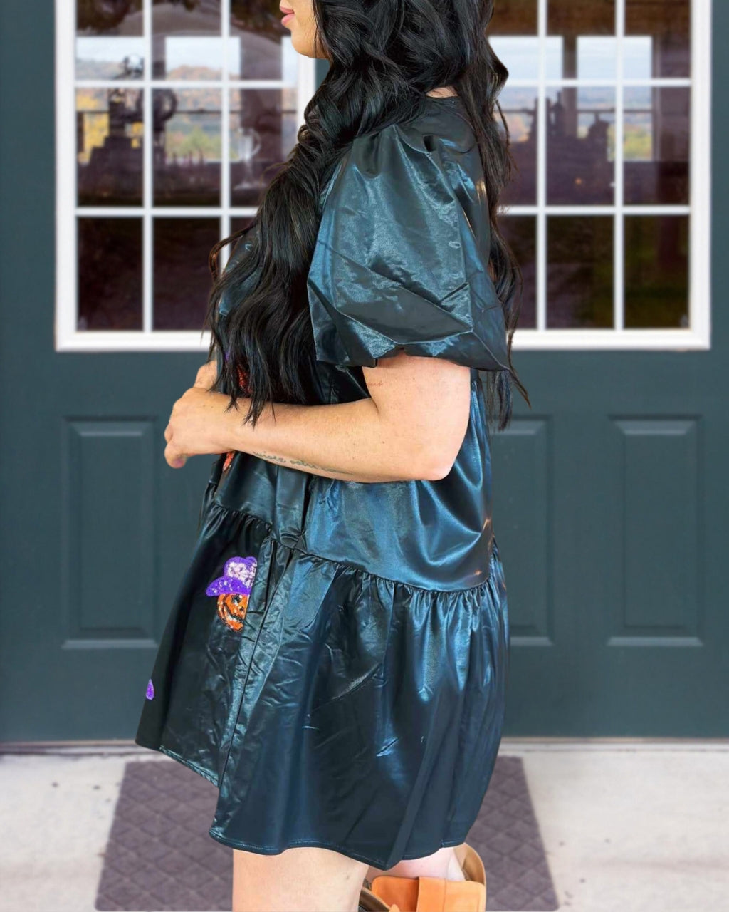 Sequin Pumpkin Dress