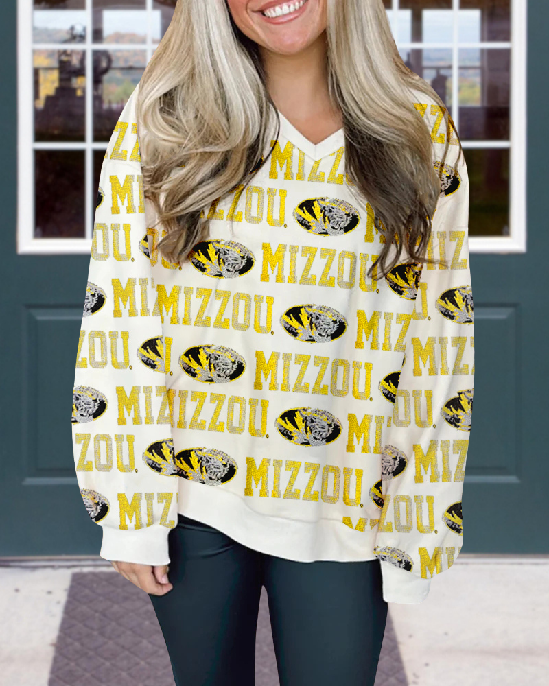 Mizzou Tigers V-neck Sweatshirt