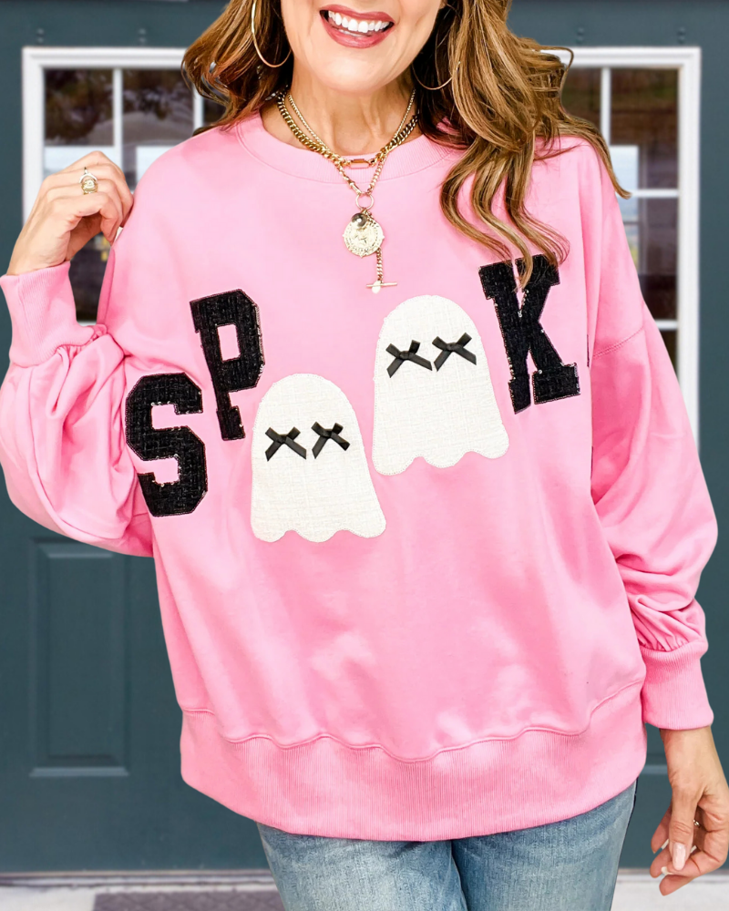 SPOOK Sequined Crewneck Sweatshirt