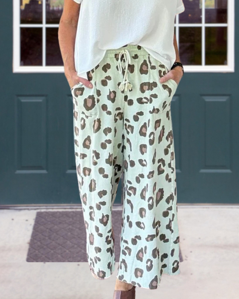 Stylish Leopard Print Pants