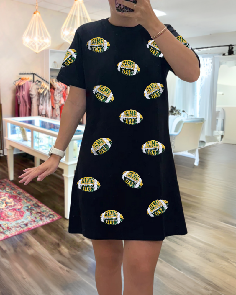 Football Game Day Sequin Dress
