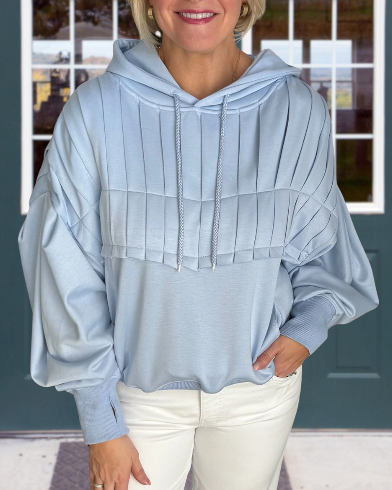 Trendy Unique Textured Hoodie