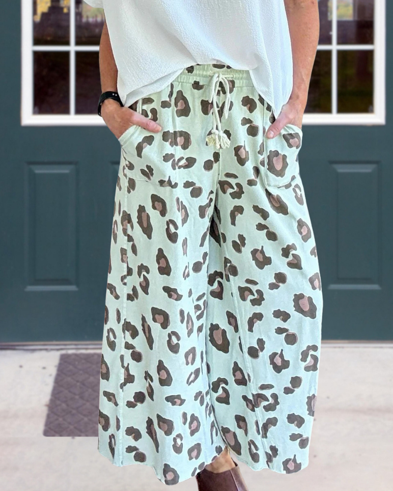 Stylish Leopard Print Pants