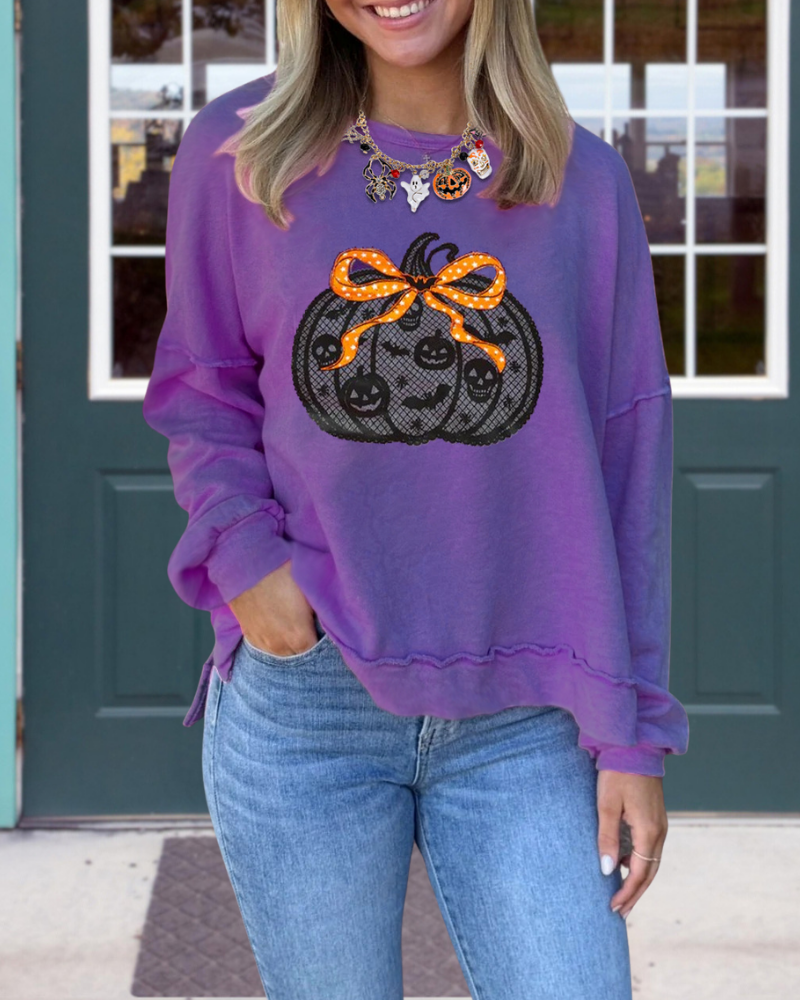 Spooky Halloween Pumpkin Sweatshirt