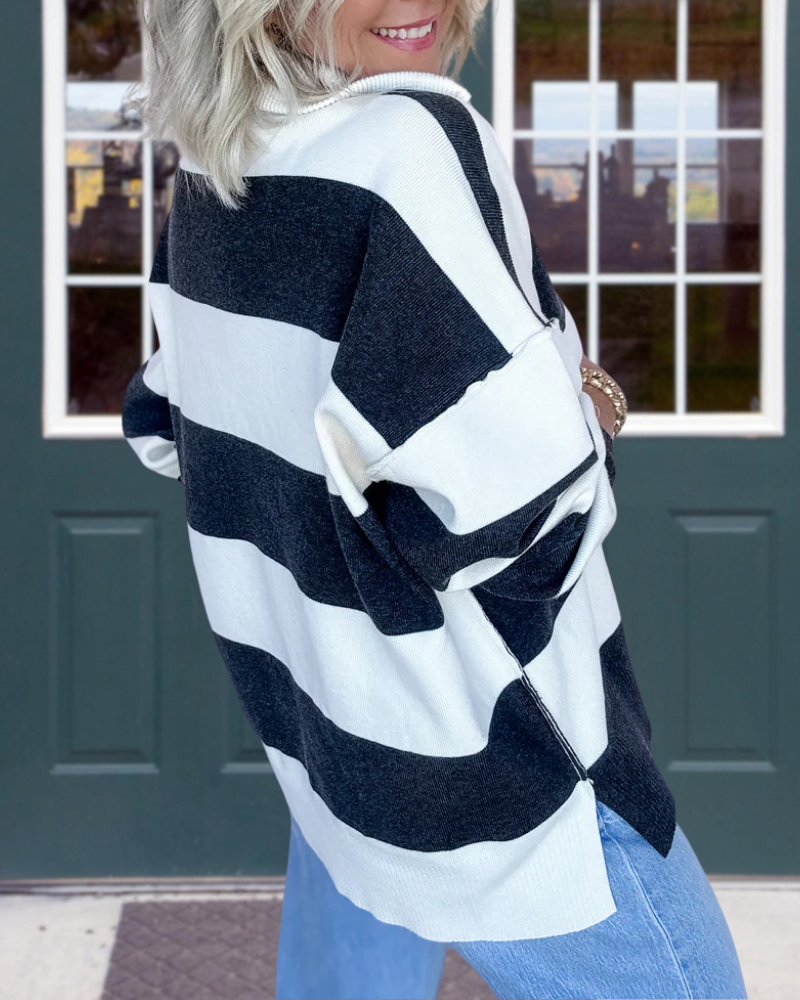 Colorblock Half-Zip Pullover