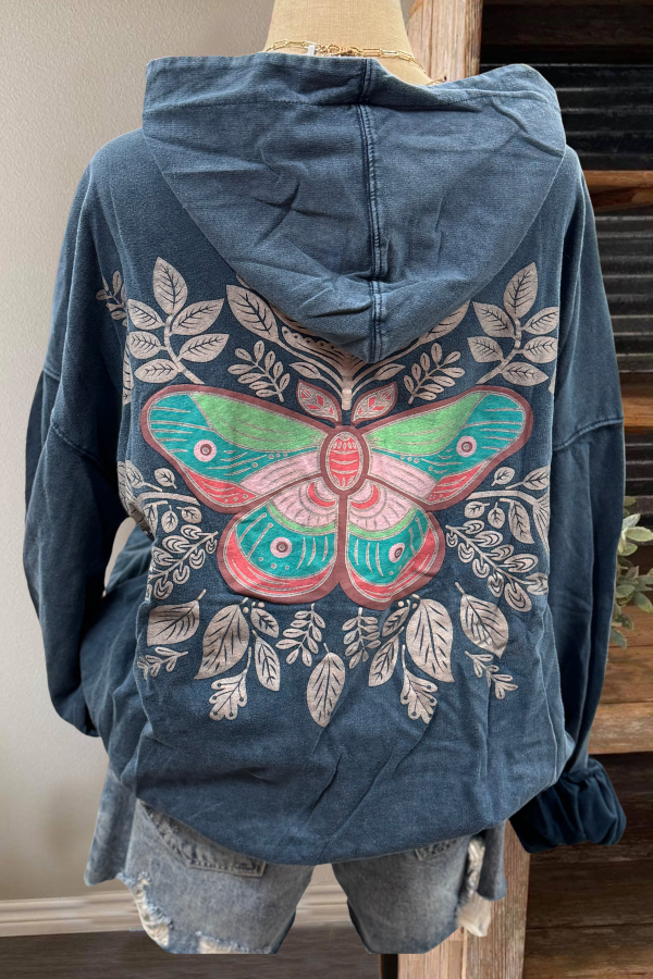 Butterfly Dreams Cotton Hoodie