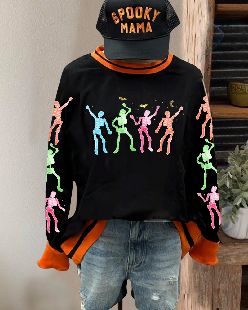 Colorful Dancing Skull Sweatshirt