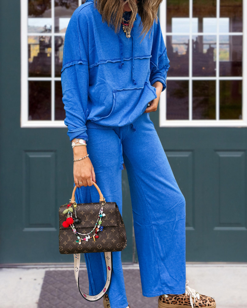 Casual Simple Hooded Set