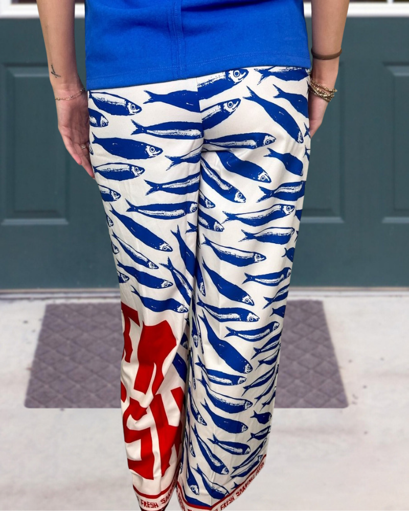 Art Sardines Satin Pants