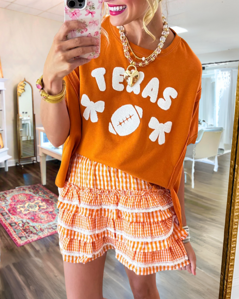 TEXAS Football Embroidery Tee