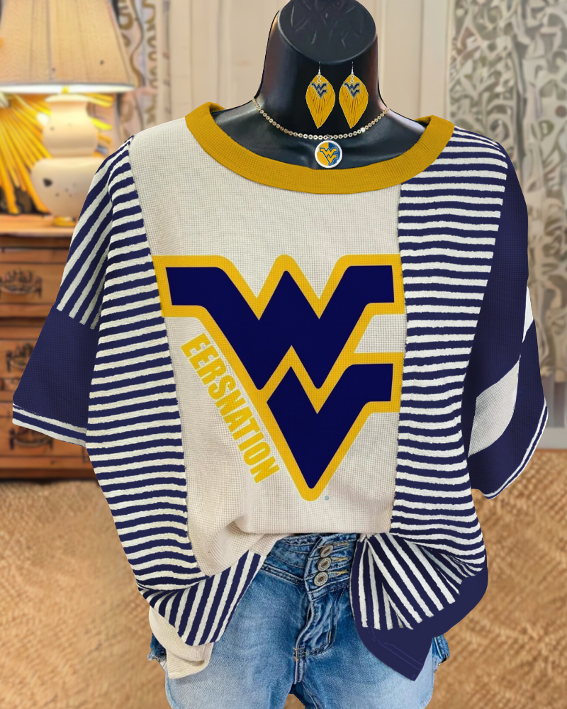 West Virginia Striped T-shirt