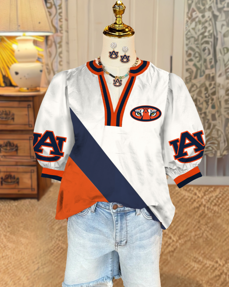 Auburn Tigers Satin Top