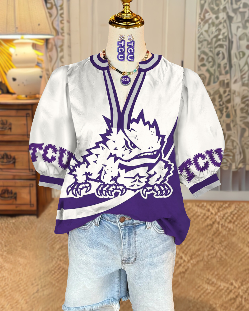 TCU Horned Frogs Satin Top