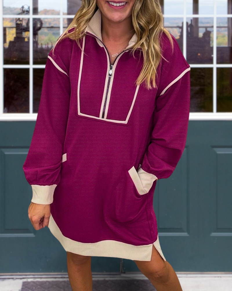 Venice Half Zip Dress