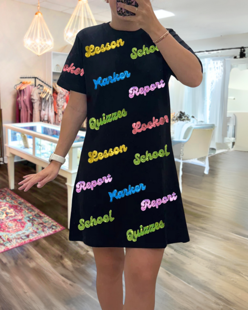 School Report Sequin Dress