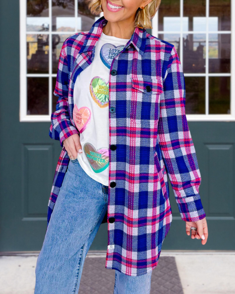 Stylish Woolen Plaid Shirt